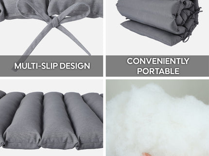 2 Piece Outdoor Chaise Lounge Chair Cushion Set