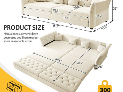 Oversize Pull Out Sofa Bed For Living Room