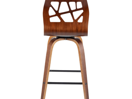 Folia - Mid Century Modern Fixed Height Counter Stool With Swivel (Set of 2)