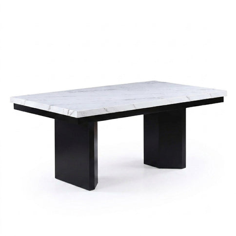 2 Tone Dining Table Set With Upholstered Side Chairs