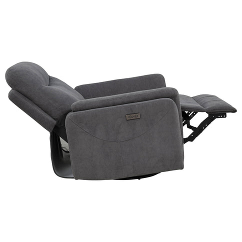 Beacon - Power Swivel Recliner With USB Charging And Adjustable Recline