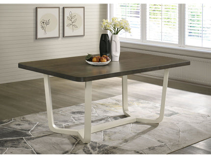Sexton - Rectangular Dining Table With Base - Brown