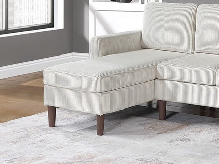 Sectional Set With Dual Chaises And Square Arms