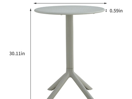 3 Piece Plastic Arm Chair Bistro Grs Premium Ocean Plastic