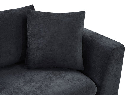 Modern L Shaped Sectional Sofa With Upholstery And Wooden Storage