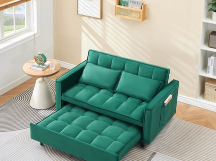 Sofa Bed With Pockets, 3 In 1 Convertible For Living Room
