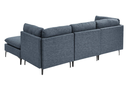 Upholstered Modular Sectional & Tall Legs