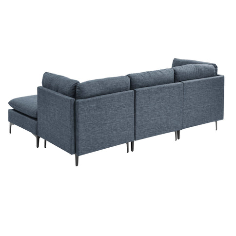 Upholstered Modular Sectional & Tall Legs