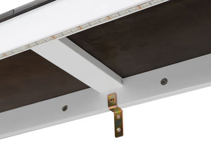 Murphy Bed With LED Light, Foldable Wall Bed Cabinet