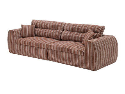 3 Seater, Couch With Throw Pillows For Living Room