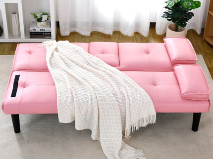Sofa Bed With Foldable Design And Cup Holder