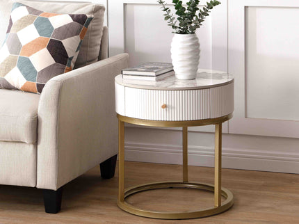 Modern Round Table With Drawers
