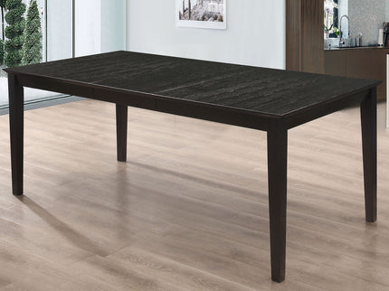 Alexander - Rectangular Extension Leaf Dining Table - Black