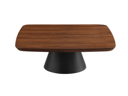 Duncan - 2 Piece Coffee Table Set With Sculpted Bases - Walnut