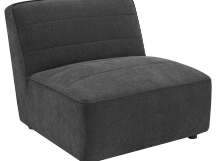 Ortega - Upholstered Armless Chair - Charcoal