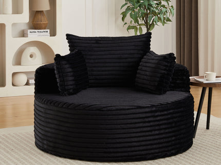 Modern Single Sofa With Backrest Pillow For Living Room