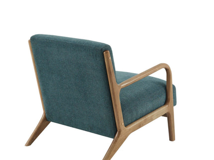 Mid-Century Style Lounge Chair With Upholstered Seat