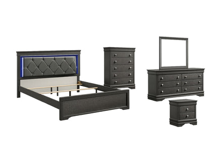 Blaze - Modern Bedroom Set With LED Headboard