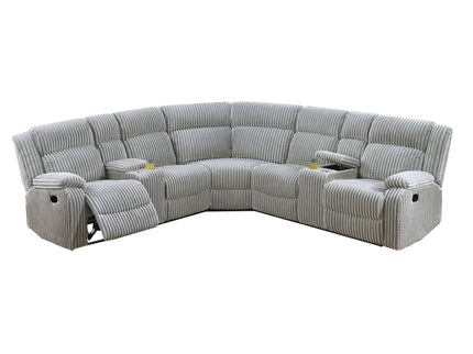 Power Motion Sectional LAF / RAF Loveseat With Console Cup Holders