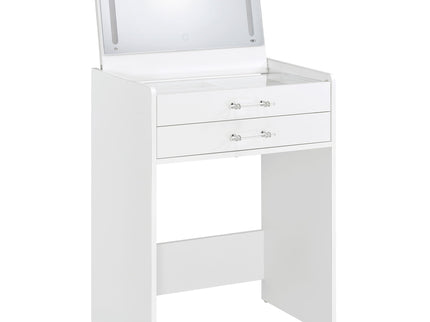 Ayuba - 3 Drawer Makeup Vanity Table With Mirror And Stool