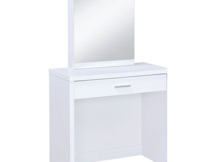 Walsh - Makeup Vanity Table With Mirror And Stool - White