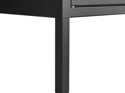 Modern Storage Cabinet With Adjustable Shelves, Magnetic Door Stopper