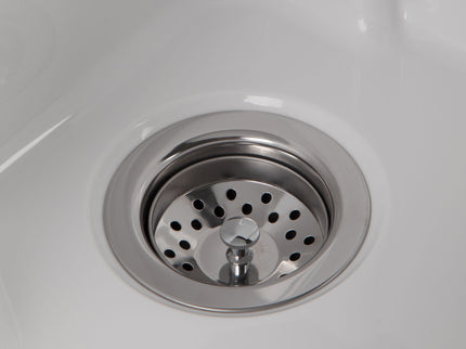 Maile - Laundry Cabinet With Pull-Out Faucet And Abs Sink - Pure White