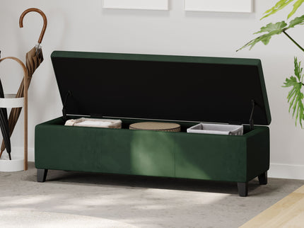 Upholstered Storage Ottoman Bench