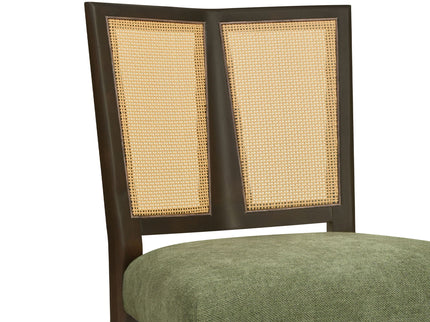 Mid Century Rattan Dining Chair Without Arms Set
