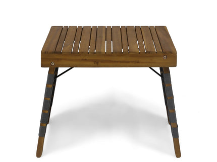 Outdoor Wooden Foldable Side Table - Teak