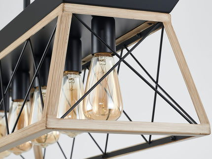 Chandelier Pendant Light For Dining Room Kitchen, 5 Light Fixture With Adjustable Height