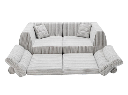 3 Seater, Couch With Throw Pillows For Living Room