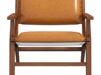 Hendrix - Antique Arm Chair - Brown / Rustic / Tan