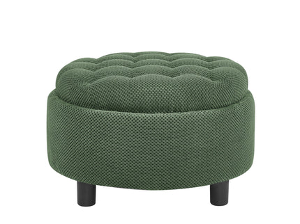 Storage Round Footstool Table Ottoman