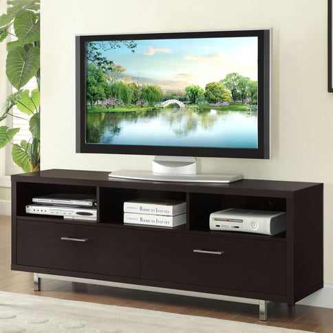 Drawer Storage TV Console - Brown
