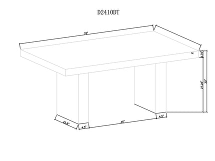 Susan - Dining Table Set With Base - Gray