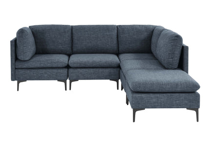 Upholstered Modular Sectional & Tall Legs