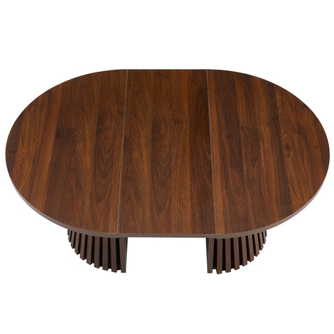 Oval Coffee Table For Living Room - Walnut