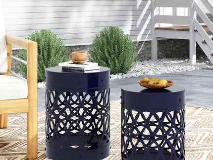 Delight - Powder Coated Iron End Table (Set of 2)