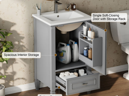 Retro Bathroom Vanity With Sink
