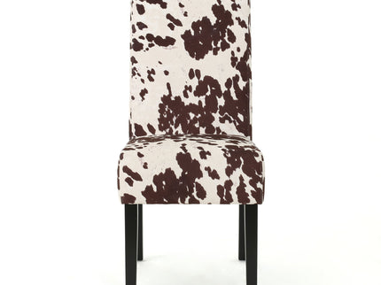 Contemporary Dining Chair With Rubberwood Legs (Set of 2)