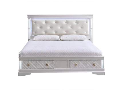 Verona - Bed With LED Accent Lighting, 2 Drawers