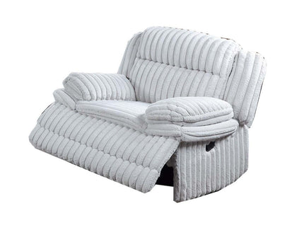 Contemporary Manual Motion Glider Recliner Chair With Padded Armrests And Smooth Rocking Function