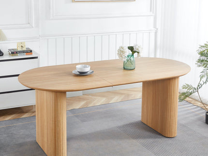 Extensible Dining Table, Suitable For 4 - 6 People - Oak