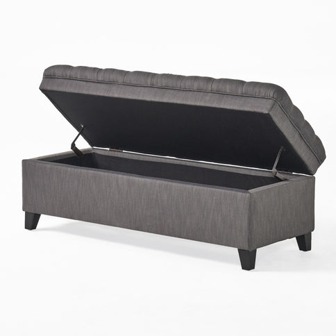 Juliana - Storage Ottoman With Birch Legs