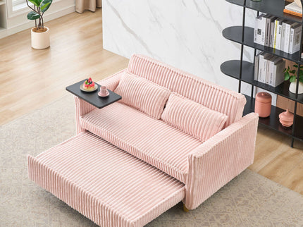 Pull Out Sofa With Movable Tabletop And USB Ports