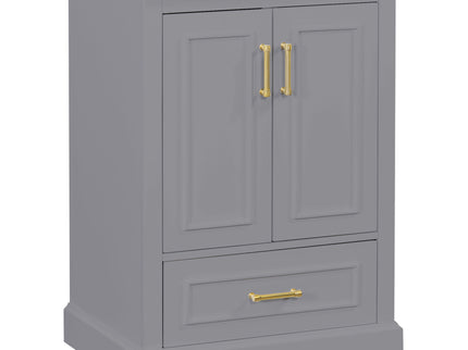 Bathroom Vanity With Sink, 1 Divided Drawer And 2 Soft Close Doors With Double Shelf