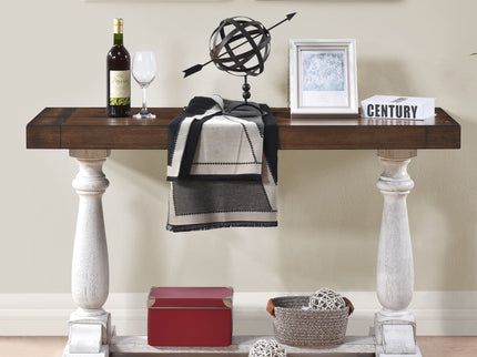 Farmhouse Retro Design Pedestal Sofa Tabe