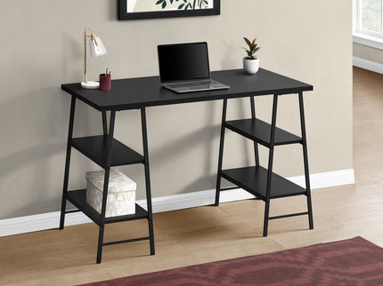 Computer Desk For Home Office, Storage Shelves, Industrial Design