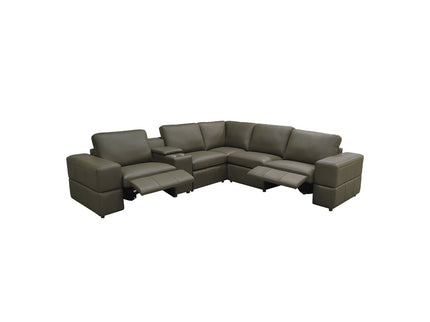 Upholstered Large Arms Sectional With Recliner Seats